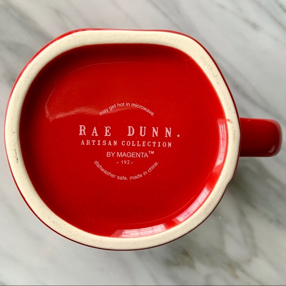 Rae Dunn•NWOT•“North Pole” Mug•Satin Red Mug with Rae’s White Tall Letters🎅🏼 - Picture 6 of 8